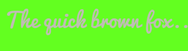 Image with Font Color C0BCB6 and Background Color 63FF20